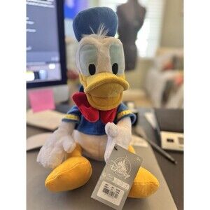 Disney Donald Duck Plush Stuffed Toy | 11” | NWT | Classic Blue Hat & Red Bow